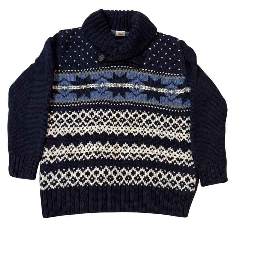 Janie and Jack fair isle knit sweater kids size 2T